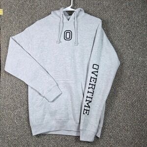 Independent Trading Company Hoodie Mens Small Gray Overtime Graphic Pullover
